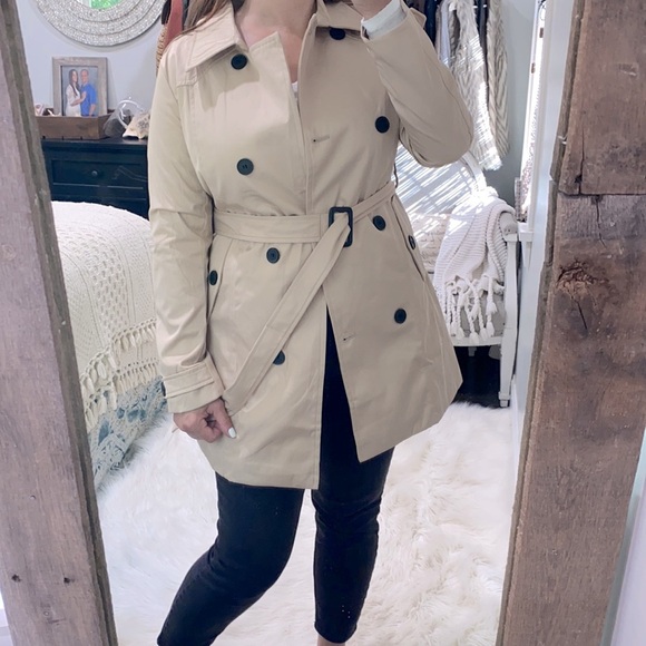 WANTDO tan classic belted trench coat size small new with tags - Picture 13 of 16